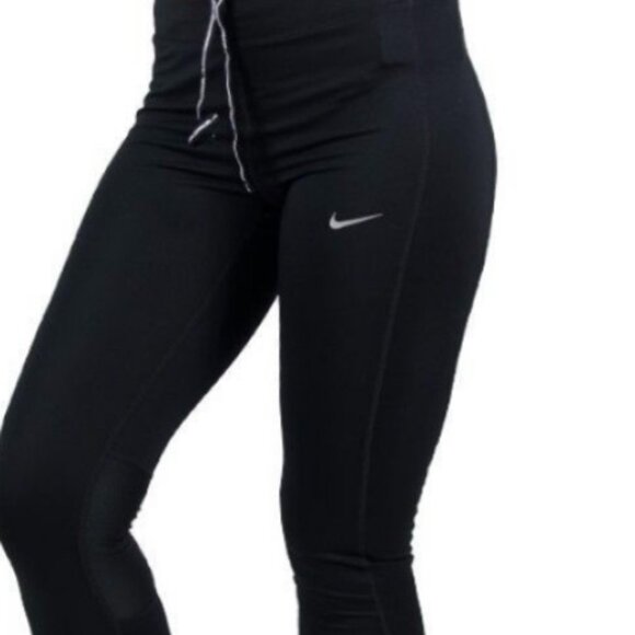 Nike Running Leggings Black SZ Small Multiple Zippered Pockets Athleisure Active - Picture 3 of 4